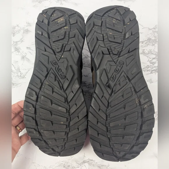 Teva Kimtah Size 12 Men's Leather Sandals Brown